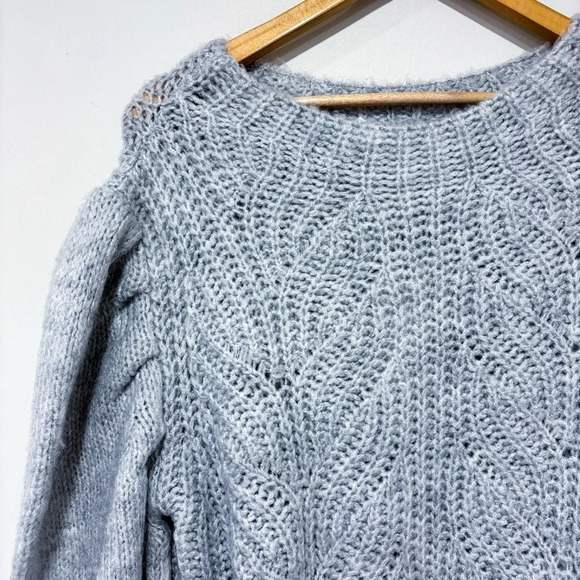 MANGO Grey  Mariposa Sweater - Picture 3 of 9